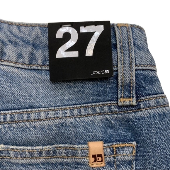 Joe’s Jeans Vivien High Low Frayed Hem Light Wash Jean Skirt New w/ Tags Sz 27 - Picture 9 of 12